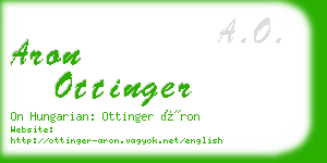 aron ottinger business card